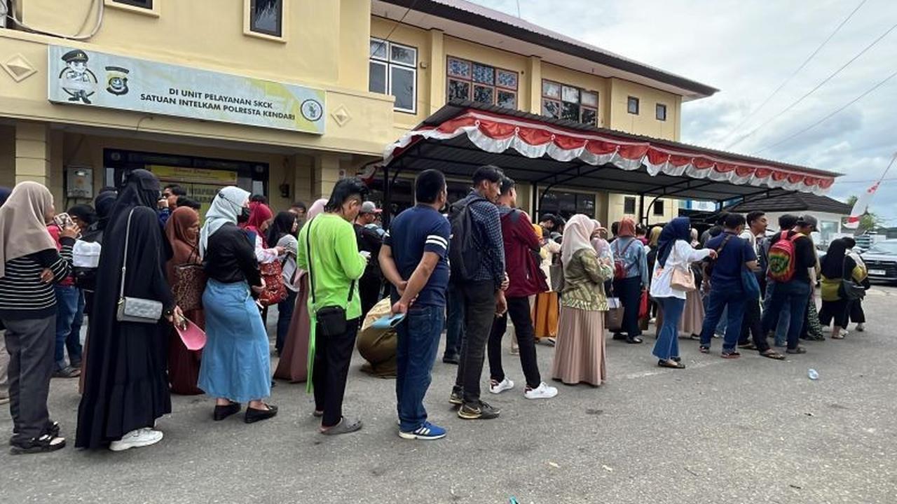 Wow! Peningkatan 500 Persen, Polresta Kendari Layani 1.200 Blanko SKCK Calon PPPK dalam 2 Hari