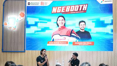 Pembalap Sean Gelael Hadir di Booth MyPertamina GIAAS 2026, Cerita saal Balap Hingga Pertamax Turbo