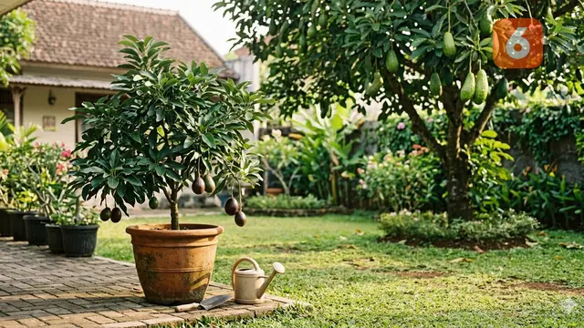 Alpukat yang cocok ditanam di rumah (Foto: Gemini AI)
