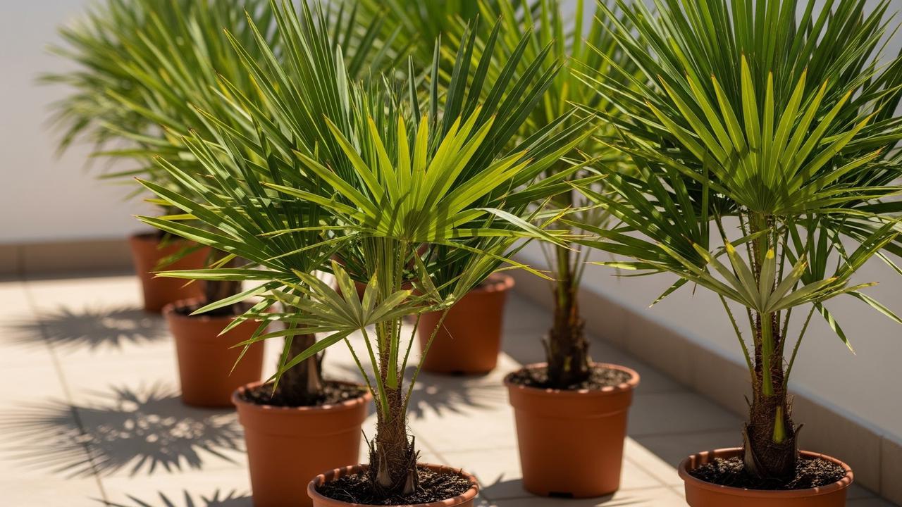 Cara agar Daun Palem Mini di Teras Tidak Kuning dan Kering (AI Generated)