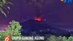 Letusan yang terjadi ini juga disertai dengan lontaran lava pijar yang nampak jelas secara visual diatas permukaan kawah Gunung Agung.