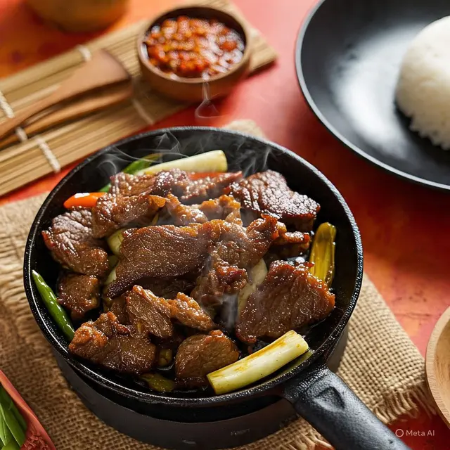 Asem-Asem Daging Sapi dengan Sentuhan Bakar