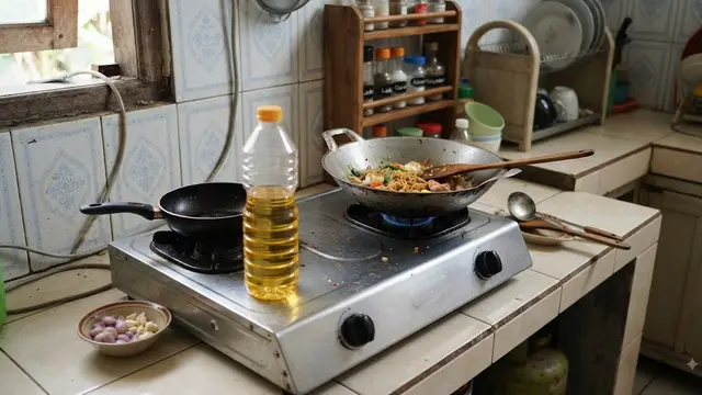 enda yang Tidak Boleh Disimpan di Atas Kompor Seperti Minyak Goreng