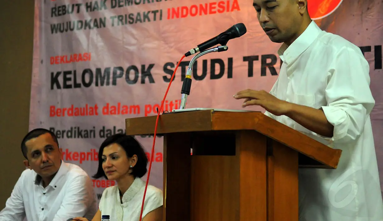 KST semula adalah kelompok simpul aktivis mahasiswa periode 1998. Pasca Gerakan reformasi 1998, KST sempat vakum hingga 2014 ini, Jakarta, (13/10/14). (Liputan6.com/Faisal R Syam)