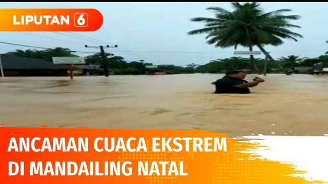 Dilanda cuaca ekstrem selama berhari-hari, banjir lebih dari 1 meter merendam 23 kecamatan di Mandailing Natal, Sumatera Utara. Warga diminta waspada mengingat cuaca ekstrem ini masih akan terus terjadi.