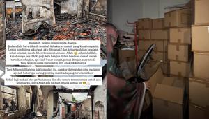 Potret Rumah Anisa Rahma Usai Kebakaran/ Instagram @daraarafah