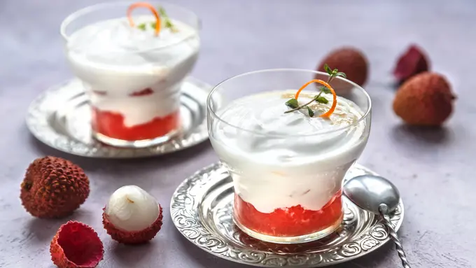 Resep Lychee Panna Cotta