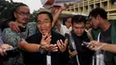 Pandu memohon kepada Wakapolri agar Bambang yang sedang menjalani pemeriksaan di Bareskrim untuk kembali ke KPK, Jakarta, Jumat (23/1/2015).(Liputan6.com/Miftahul Hayat)