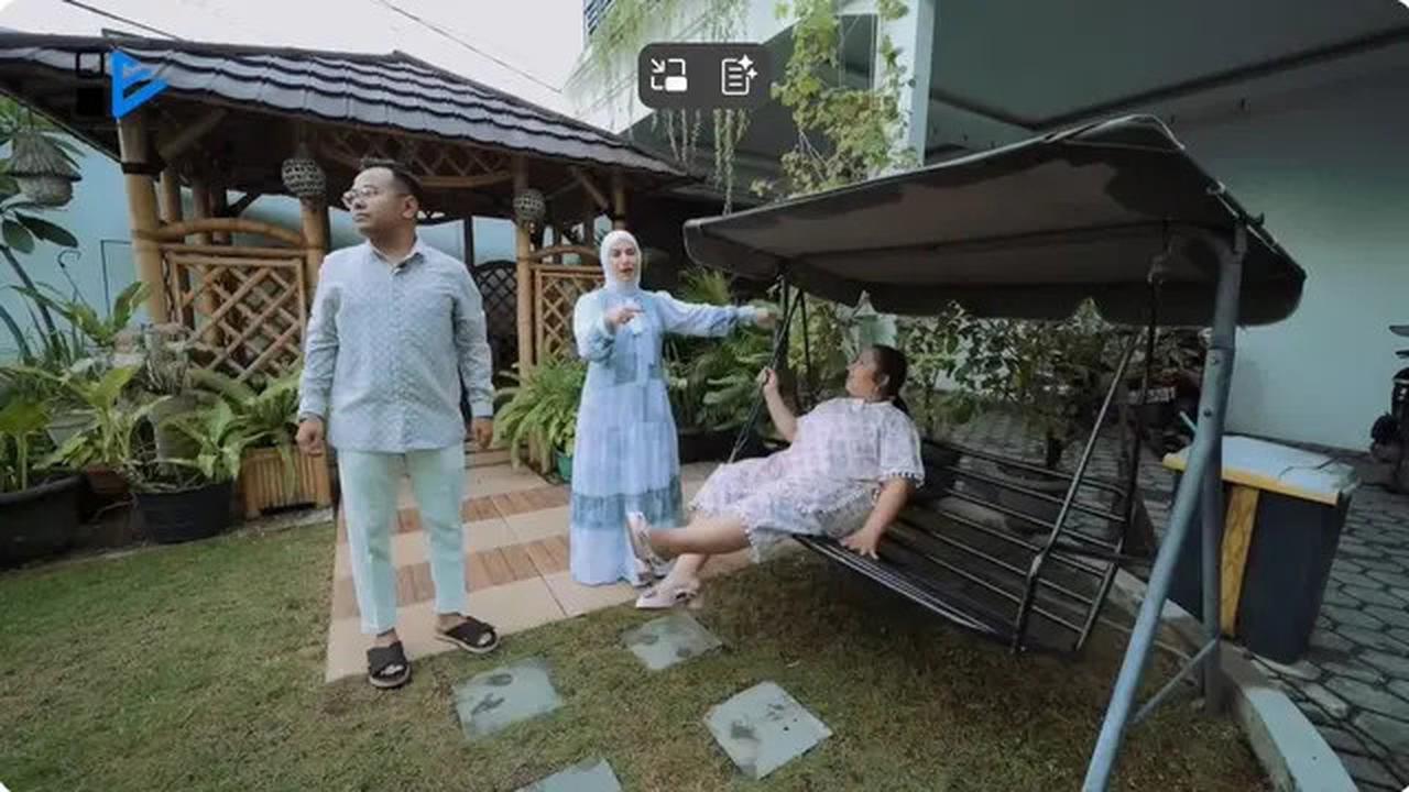 6 Potret Halaman Rumah Irish Bella, Kolam Renang Jadi Spot Favorit Anak-anak
