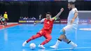 Pemain Timnas Futsal Indonesia, Mochammad Iqbal, saat melawan Irak pada laga Grup A Piala Asia Futsal 2026 di Indonesia Arena, Jakarta, Sabtu (31/1/2026). (Bola.com/Bagaskara Lazuardi)