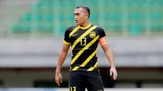 Kapten timnas Malaysia U-19, Ahmad Aysar Hadi Mohd Shapri, diduga melakukan tindak pencurian umur dalam ajang Piala AFF U-19 2022. (Bola.com/M Iqbal Ichsan)