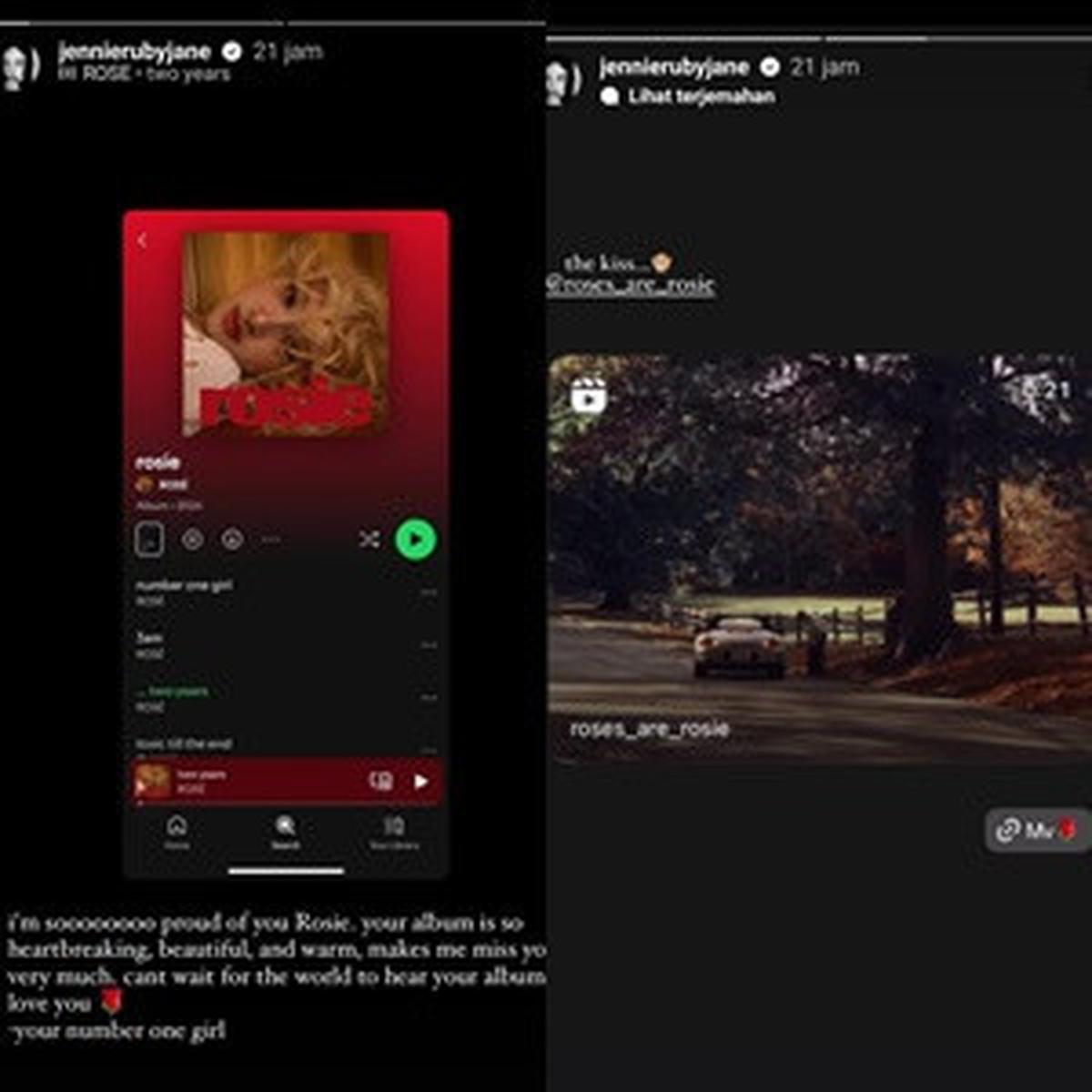 Jisoo, Jennie dan Lisa Beri Dukungan untuk Album Baru Rose BLACKPINK yang Menyentuh Hati Penggemar