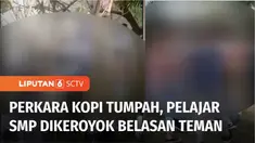 Seorang pelajar SMP di Kotamobagu, Sulawesi Utara, dikeroyok belasan teman sekolahnya. Aksi pengeroyokan ini dipicu masalah sepele, hanya karena kopi korban tumpah dan mengenai temannya.