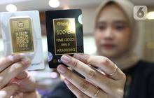 Harga Emas Antam Hari Ini Anjlok Rp20.000 per Gram