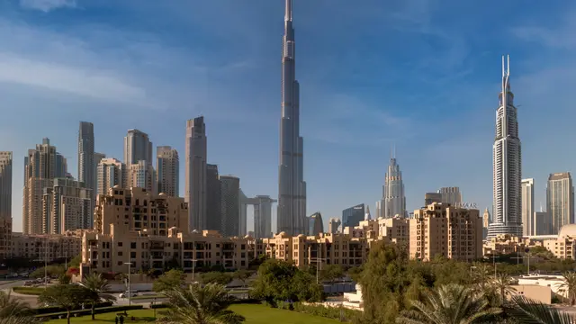 Foto gedung pencakar langit di Dubai