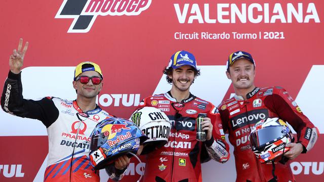 Foto: Ducati Gacor di MotoGP Valencia, Anak Didik Valentino Rossi Finis di Posisi Pertama