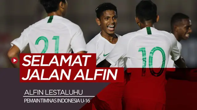 Berita video kabar duka datang dari sepak bola nasional, pemain Timnas Indonesia U-16, Alfin Lestaluhu, meninggal dunia pada Kamis (31/10/2019) malam hari.