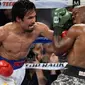 Manny Pacquiao (kiri) vs Timothy Bradley (REUTERS/Joe Camporeale-USA TODAY)