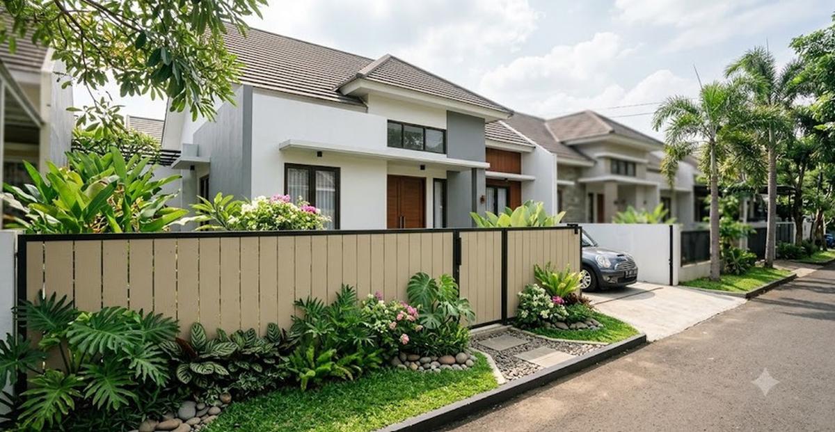Warna Cat Pagar yang Bikin Rumah Terasa Sejuk (AI Generated)