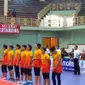 Tim putri TNI AU memastikan diri keluar sebagai juara Pul P dan lolos ke semifinal PGN Livoli 2016 Divisi Utama setelah mengalahkan LNG Badak Bontang 3-0 di GOR Mustika, Blora, Jateng, Selasa (12/6/2016). (Bola.com/Twitter/JatengTwit)