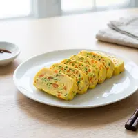Resep gyeran mari Korea, telur gulung dengan isian sayuran (AI generated)
