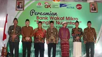 Komisioner OJK Wimboh Santoso saat meresmikan BWM Bangkit Nusantara