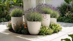 Taman Tropis Skandinavia dengan Serai dan Lavender. Foto: Gemini