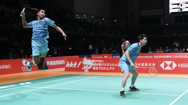 Kevin Sanjaya Sukamuljo/Rahmat Hidayat - Japan Masters 2023 - Bulu Tangkis