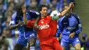 <p>Robbie Fowler merupakan pencetak gol terbanyak di laga antara Aston Villa melawan Liverpool, yaitu 14 gol. Fowler tercatat membela The Reds dalam dua periode. Yakni pada 1993-2001 dan 2006-2007. (AFP/Gerry Penny)</p>