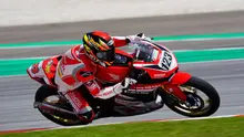 Pembalap Indonesia,&nbsp;Rheza Danica, meraih podium saat berlomba di ajang&nbsp;Asia Road Racing Championship 2022. (Dok.&nbsp;Astra Honda Motor)