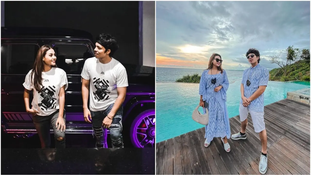 6 Gaya Kasual Atta Halilintar dan Aurel Hermansyah, Pengantin Baru yang Couple Goals Banget
