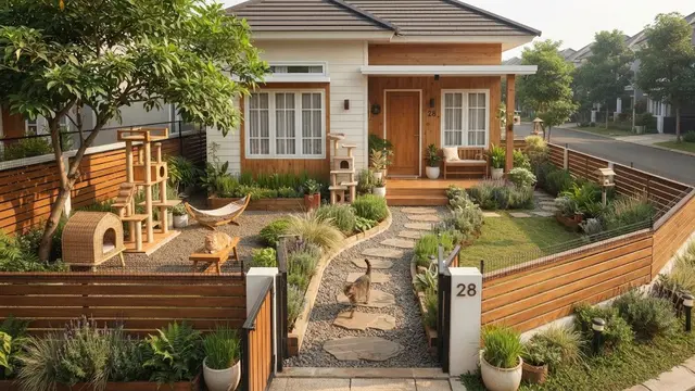 Desain Pekarangan Rumah yang Aman untuk Kucing