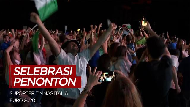 Berita Video Fans Timnas Italia Rayakan Kemenangan Euro 2020 Usai Kalahkan Inggris Lewat Adu Penalti