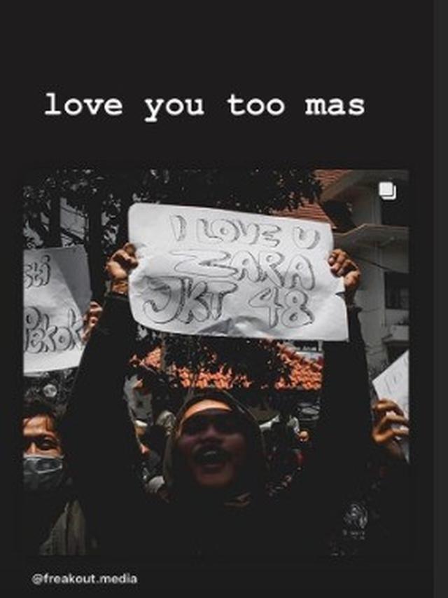 Namanya Dipakai Poster Demo Tolak RUU, Ini Reaksi Zara JKT48