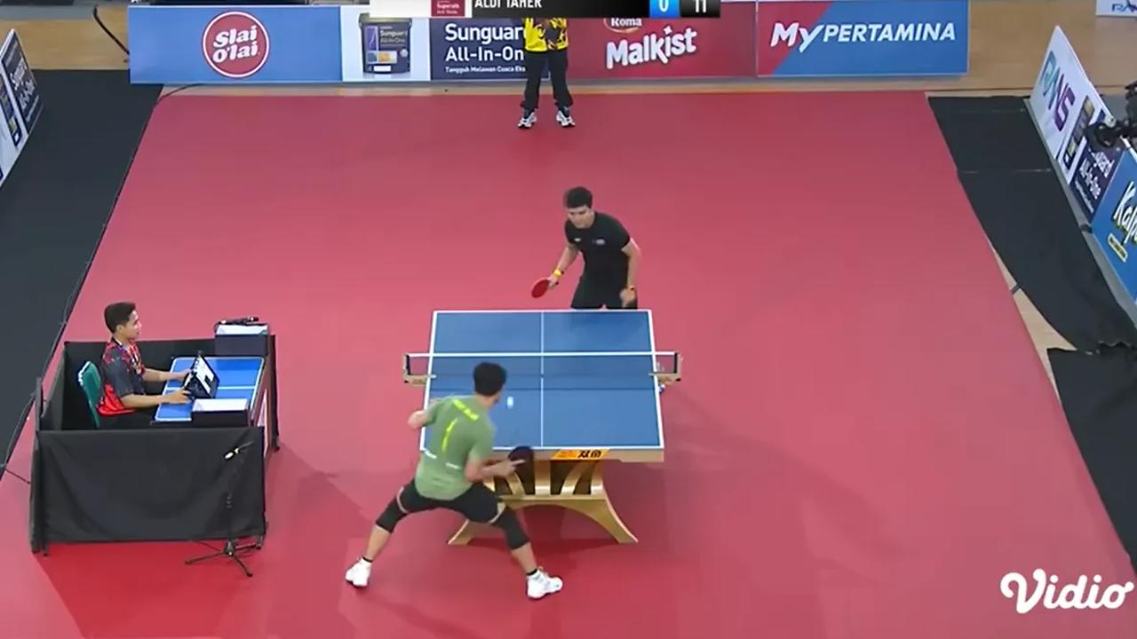 Pertandingan Rizky Billar melawan Aldi Taher langsung mencuri perhatian. Aksi keduanya malah bikin ngakak.