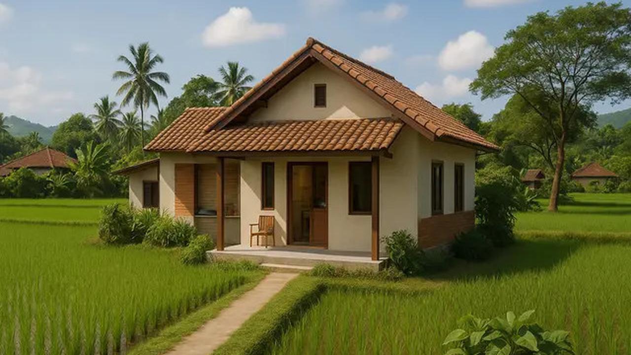 10 Gambar Rumah Tepi Sawah yang Simpel dan Menawan, Cocok Jadi Ide Hunian 2025
