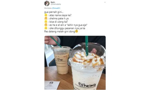 6 Cerita Warganet saat Pelayan Salah Tulis Nama Ini Kocak