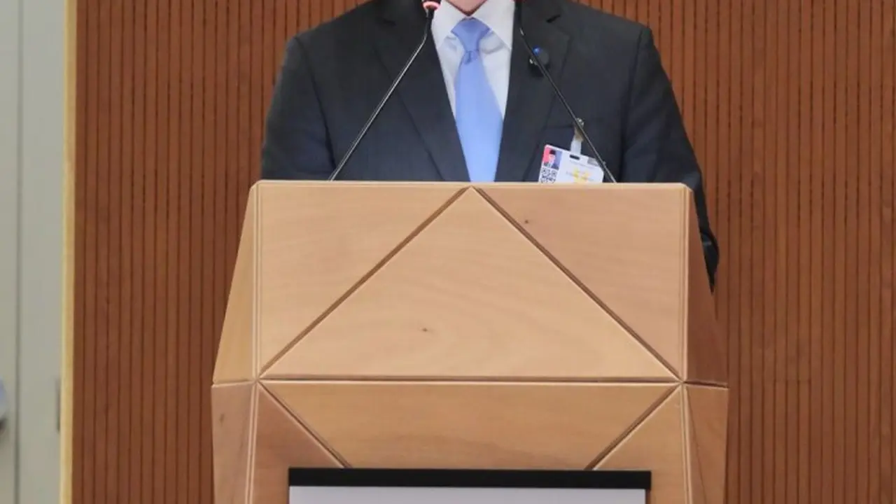 Menlu RI Sugiono dalam pertemuan High Level Segment Conference on Disarmament di Jenewa, Swiss (24/2/2025). (Dok. Kemlu RI)