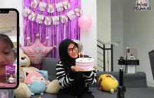 Potret Putri Delina Rayakan Ultah Bintang Anak Teddy Pardiyana Lewat Video Call, Siapkan Kue Hello Kitty & Dekorasi Lucu