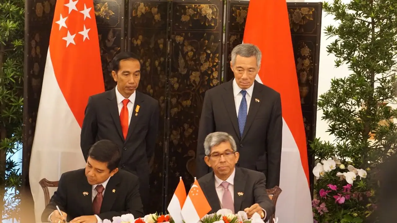 Pemerintah Indonesia dan Singapura sepakati kerja sama dalam bidang e-Government di Singapura, Selasa (28/7/2015). (Foto: Humas KemenPANRB)