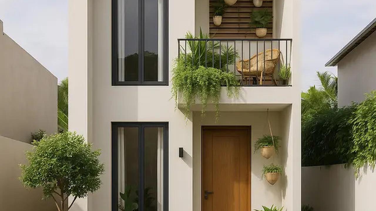 9 Tren Desain Rumah Sederhana Tapi Mewah 2025 di Lahan Sempit dengan Taman Kecil