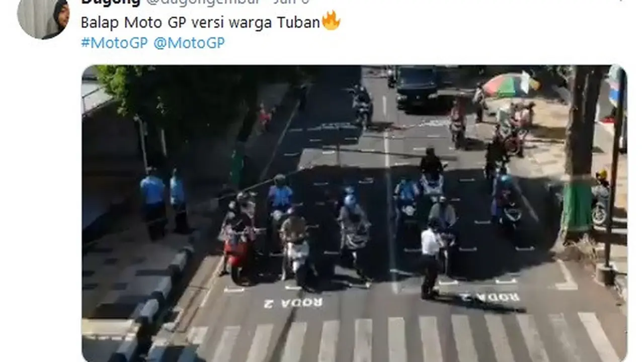 lampu merah di Tuban layaknya Moto GP