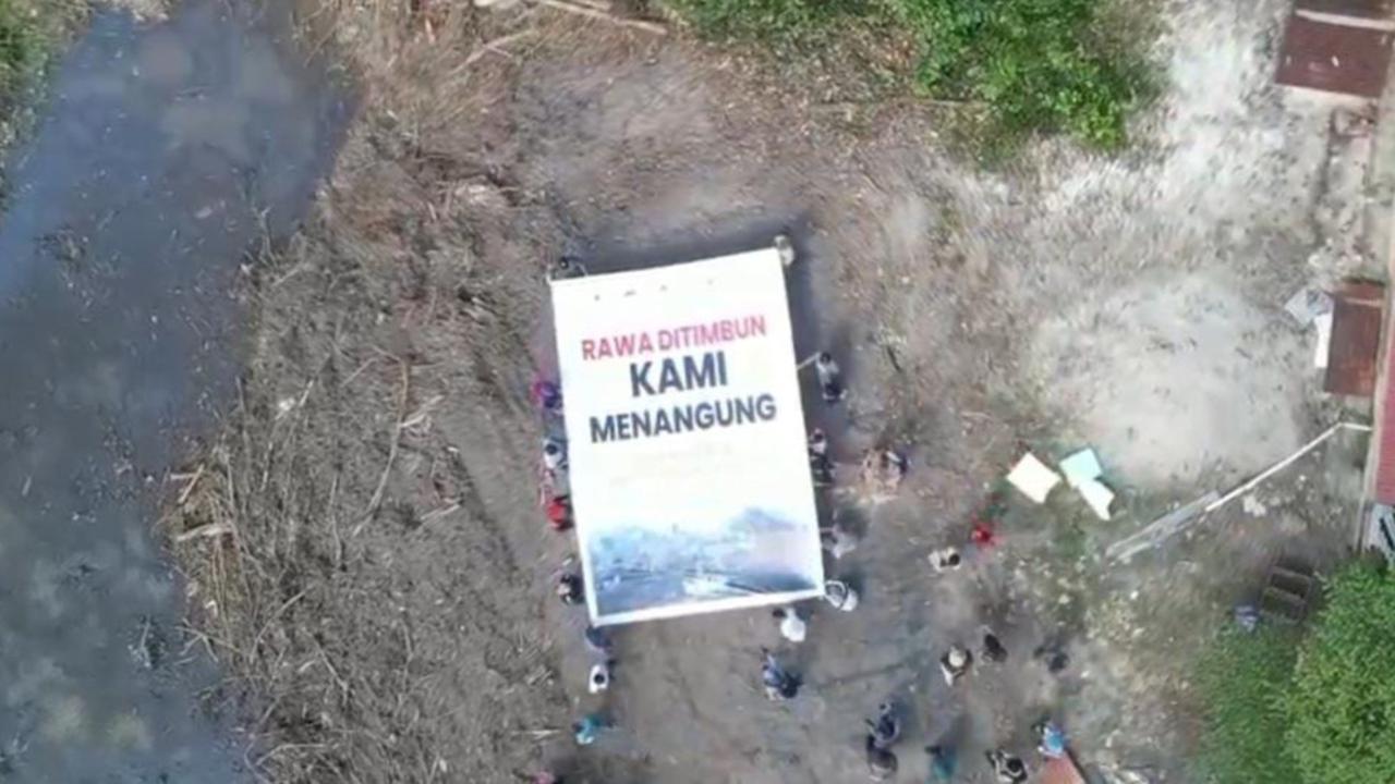 Demo Protes Proyek PT SAS Timbun Rawa, Warga Jambi Khawatir Banjir dan Polusi Udara