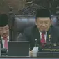 Ketua MPR RI Bambang Soesatyo (Bamsoet) saat sidang tahunan MPR 2023 di Gedung DPR/MPR Jakarta. (Dok ParlemenTV)