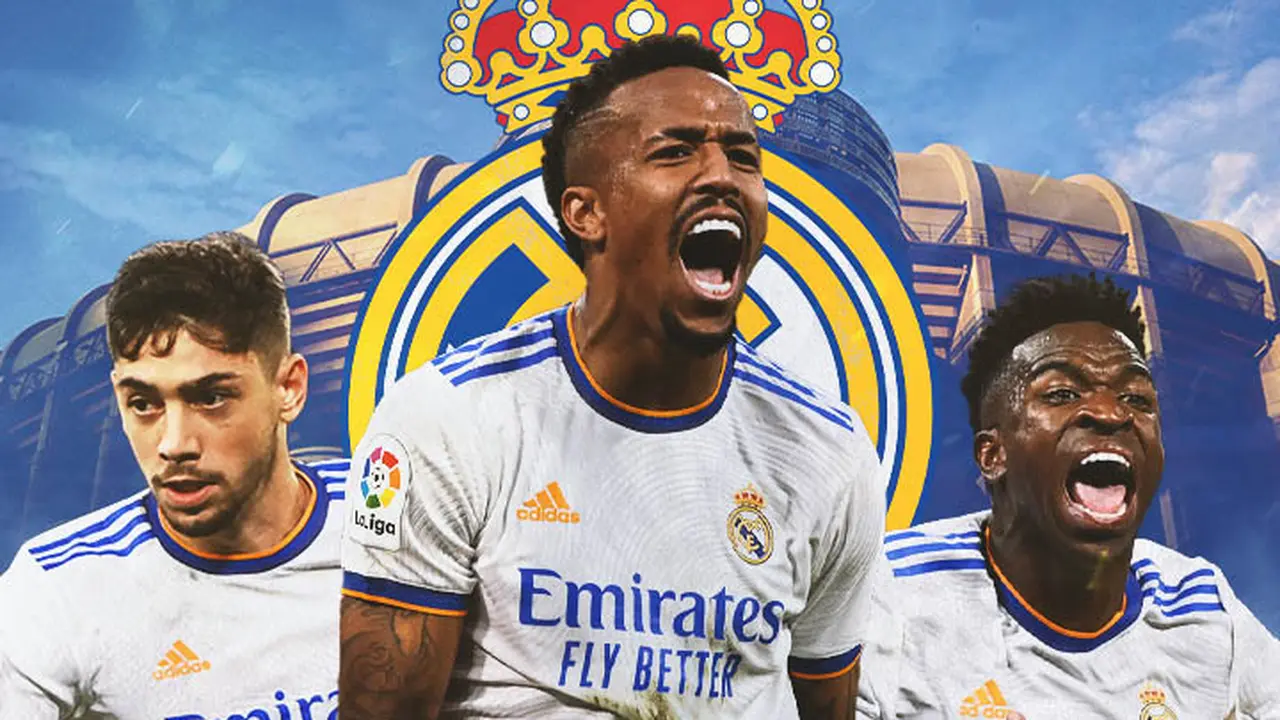 Real Madrid - Federico Valverde, Eder Militao, Vinicius
