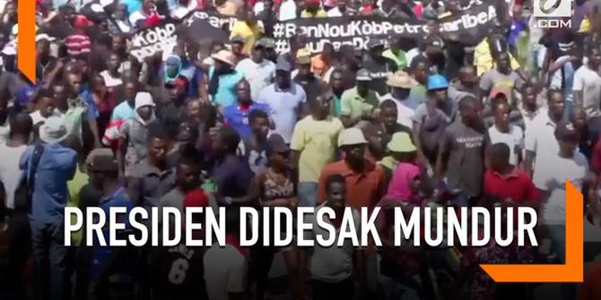 VIDEO: Didesak Mundur, Presiden Haiti Menolak