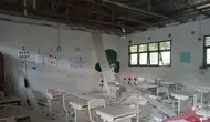 Gempa kembar atau doublet earthquake dalam waktu yang hampir bersamaan mengguncang wilayah Tarutung Tapanuli Utara Sumut, Selasa pagi (18/3/2025), menimbulkan kerusakan sejumlah bangunan. (Liputan6.com/ Dok BMKG)