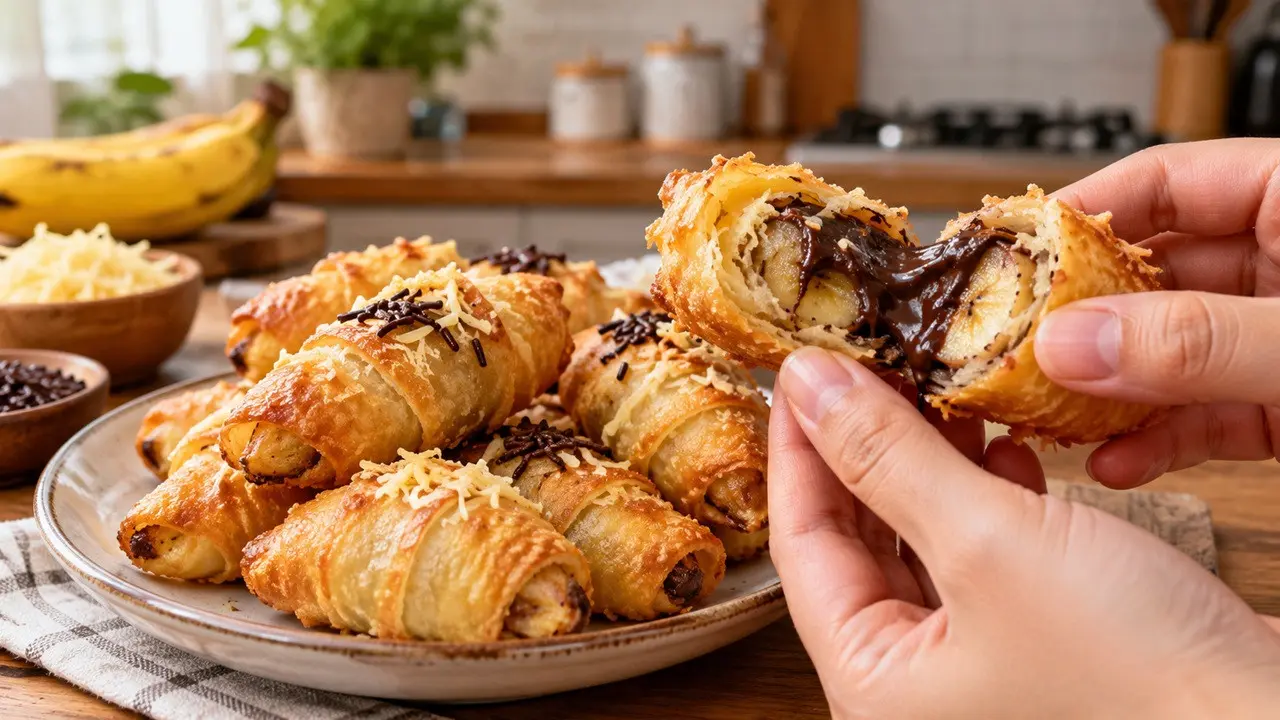 Pisang Molen Mini Isi Cokelat dan Keju