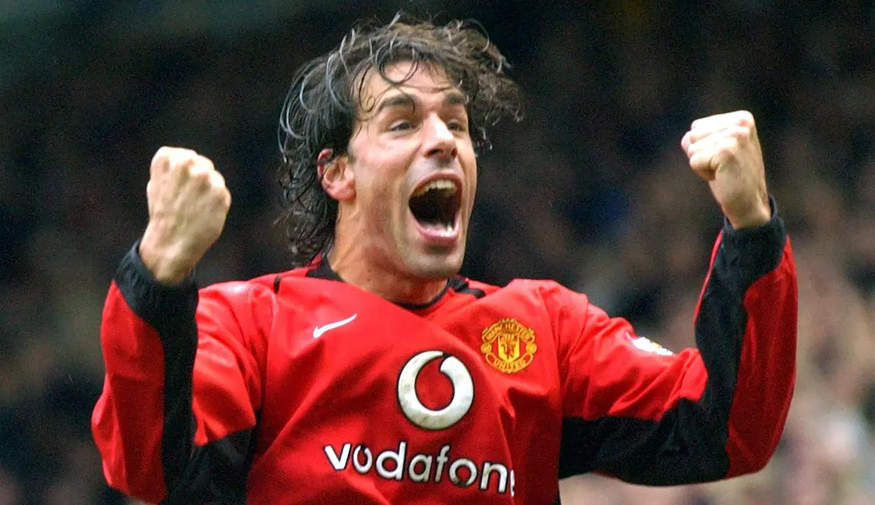 2. Ruud van Nistelrooy - Pemain asal Belanda ini merupakan bomber ganas yang pernah dimiliki Manchester United pada 2001. Nistelrooy kemudian hengkang ke Real Madrid pada 2006. (AFP/Paul Barker)