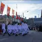 Upacara pengibaran bendera dalam rangka HUT ke-79 RI di Melbourne, Australia. (Dok KBRI Melbourne)